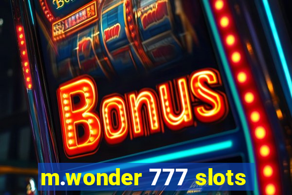 m.wonder 777 slots